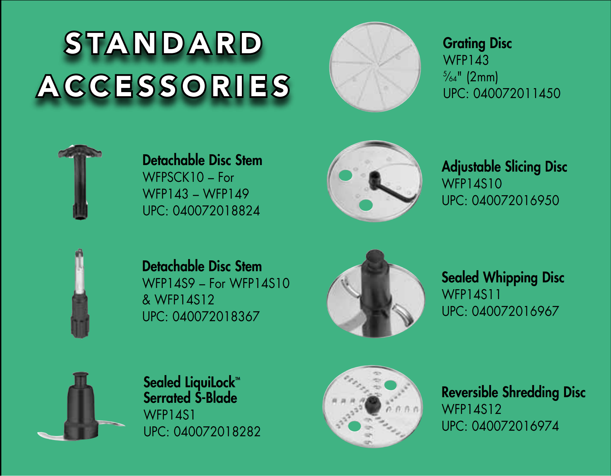 WFP14SC - 3.5-Qt. Combination Bowl Cutter Mixer and Continuous-Feed with LiquiLock Seal by Waring Commercial