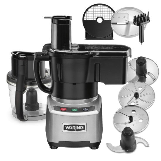 WFP16SCD - 4-Qt. Combination Bowl Cutter Mixer and Continuous-Feed with Dicing and LiquiLock Seal by Waring Commercial
