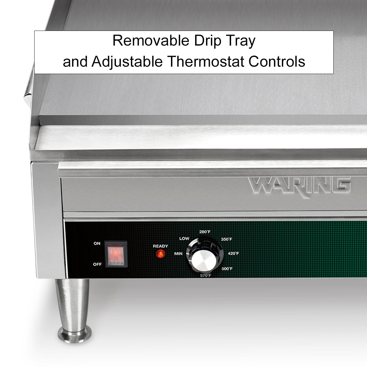 WGR240X Professional Large Countertop Electric Griddle by Waring Commercial