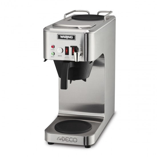 WCM50P "Café Deco" Automatic Coffee Brewer with Two Warmers & Hot Water Faucet by Waring Commercial