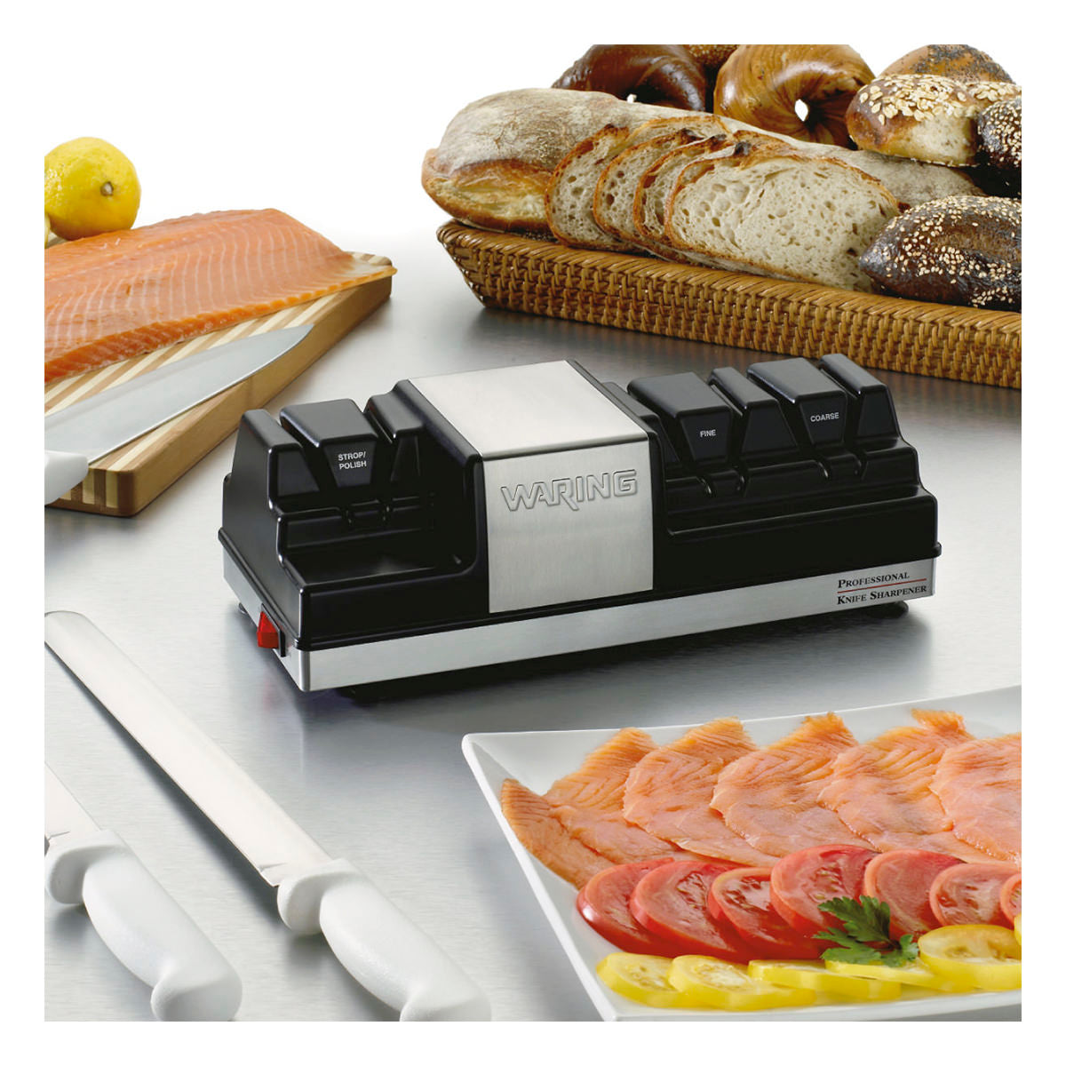 WKS800 Professional 3-Station Knife Sharpener by Waring Commercial