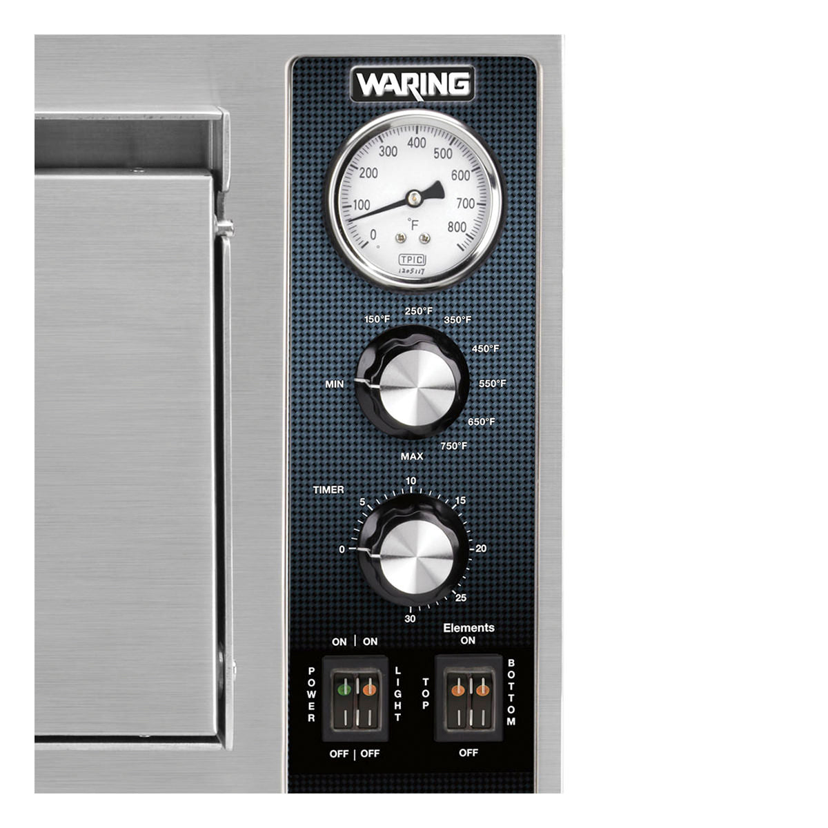WPO750 Double Chamber Double-Deck Commercial Pizza Oven by Waring Commercial