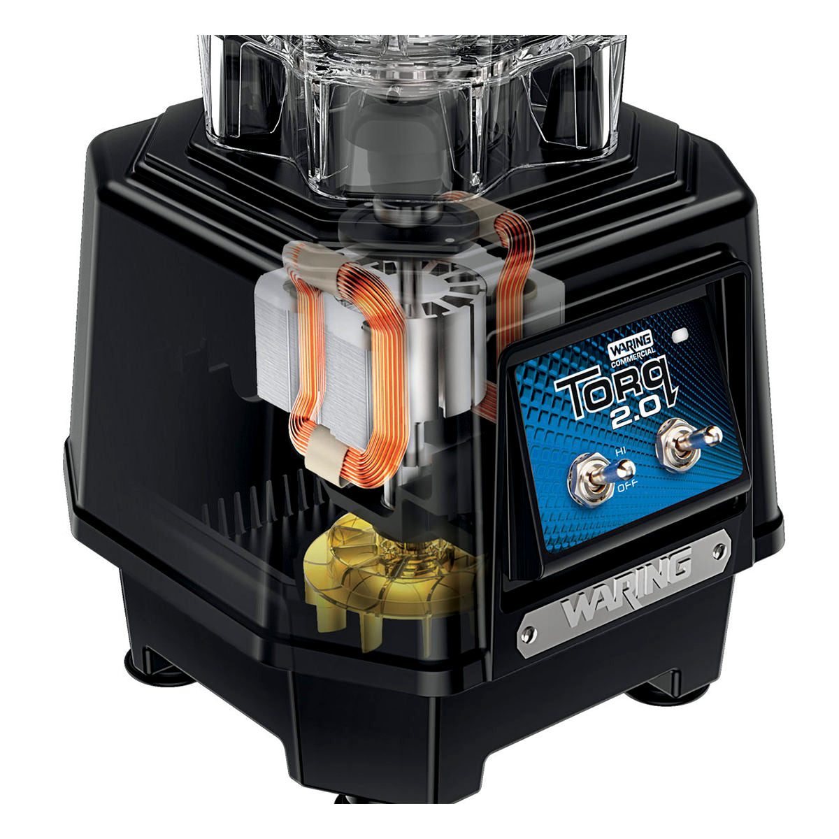 TBB145S6 "Torq 2.0" Medium-Duty Blender with 64 oz Stainless Steel Jar by Waring Commercial