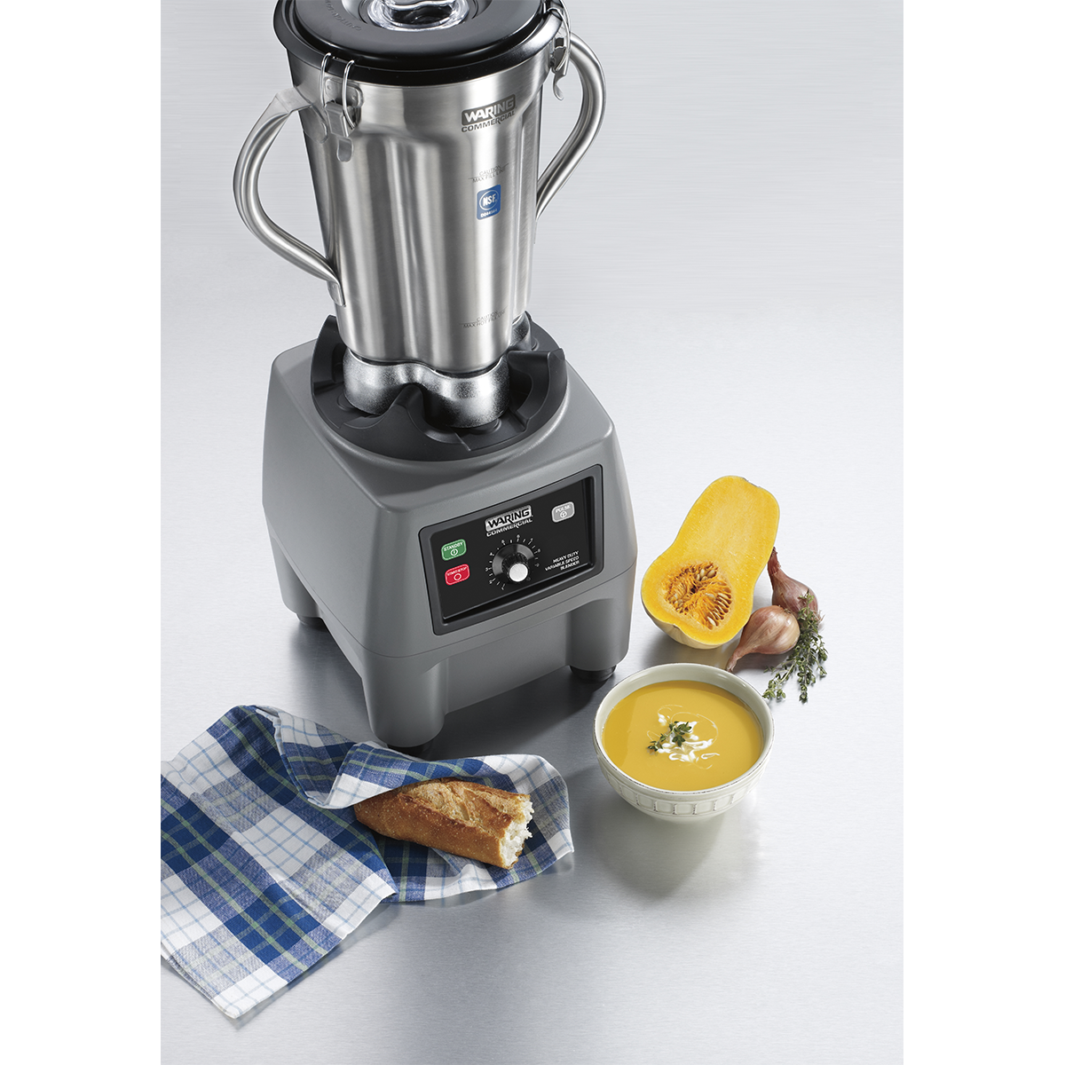 CB15V Heavy-Duty One Gallon Variable Speed Food Blender by Waring Commercial