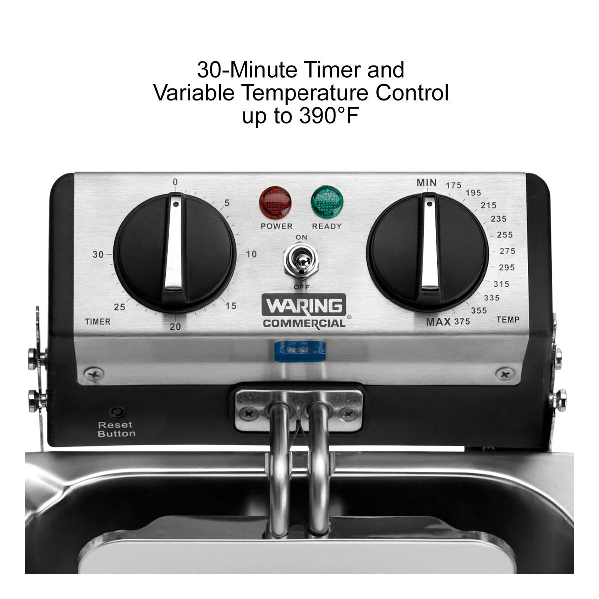 WDF75B Single Compact Deep Fryer by Waring Commercial