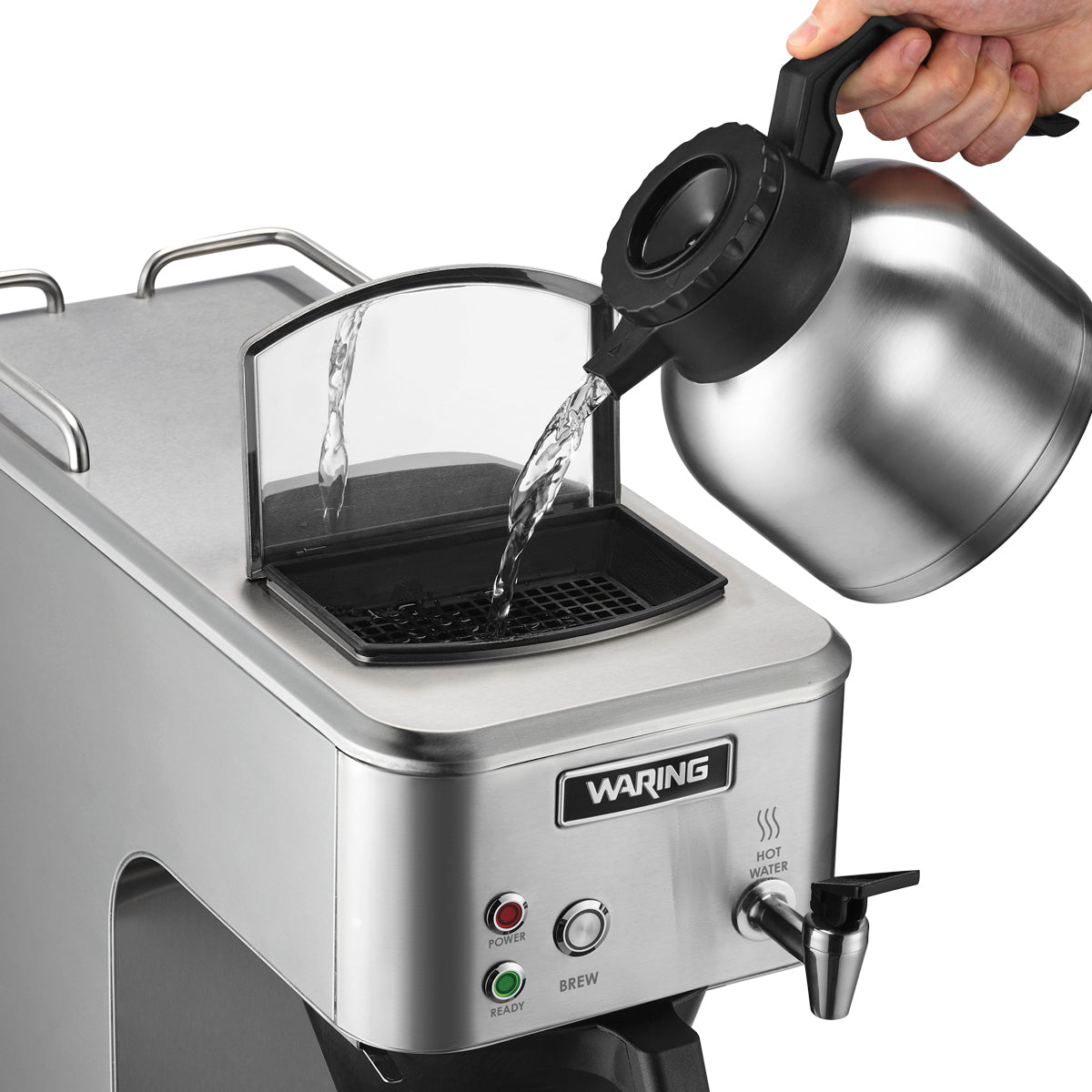 WCM60PT "Café Deco" Thermal Coffee Brewer with Hot Water Faucet by Waring Commercial
