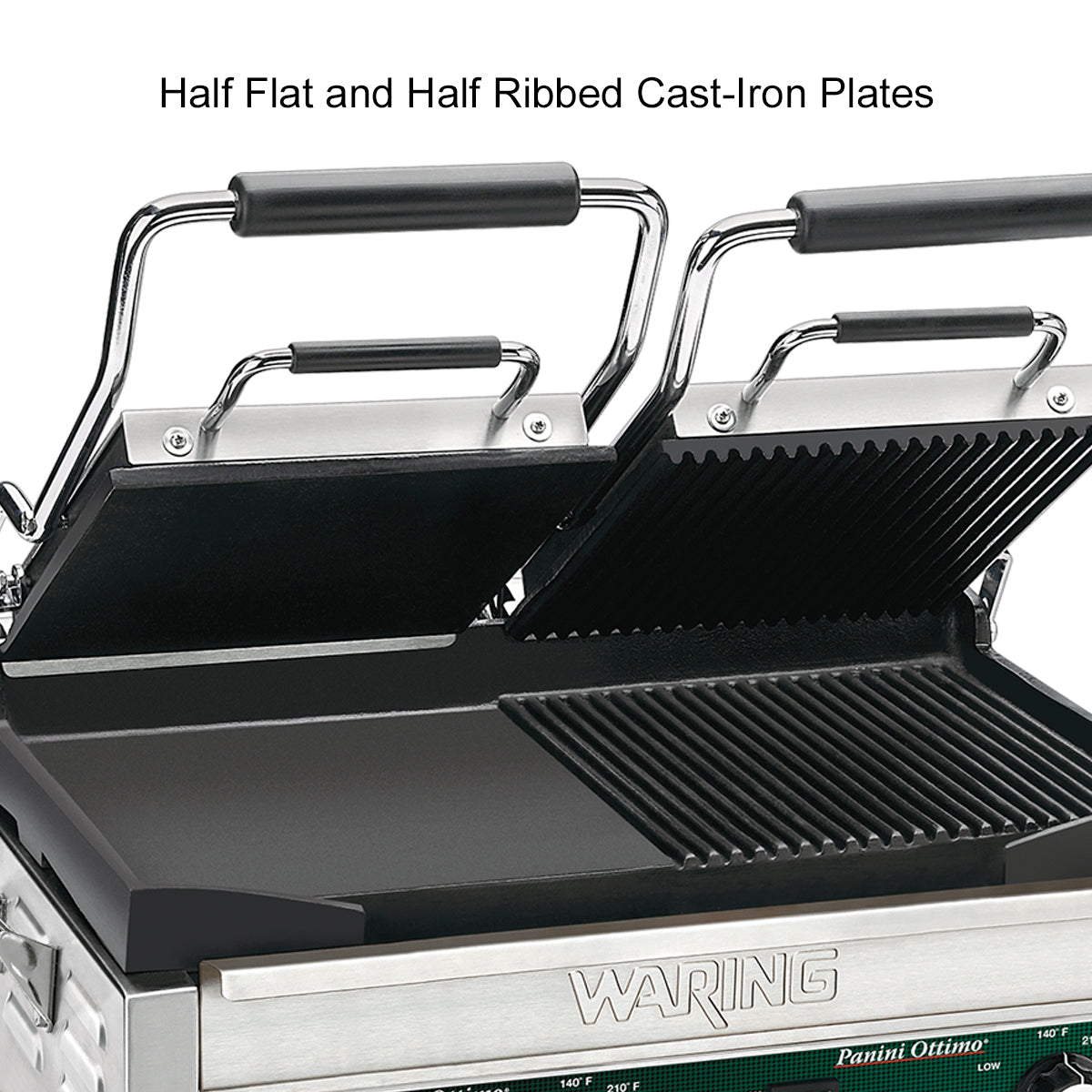 WDG300 Hybrid Panini Ottimo - Double Panini & Flat Grill by Waring Commercial