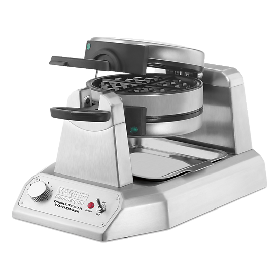 WW200 Double Heavy-Duty Belgian Waffle Maker by Waring Commercial