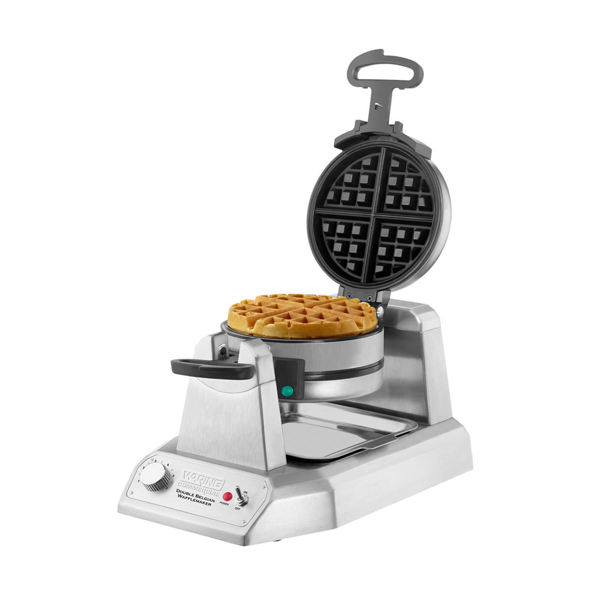 WW200 Double Heavy-Duty Belgian Waffle Maker by Waring Commercial