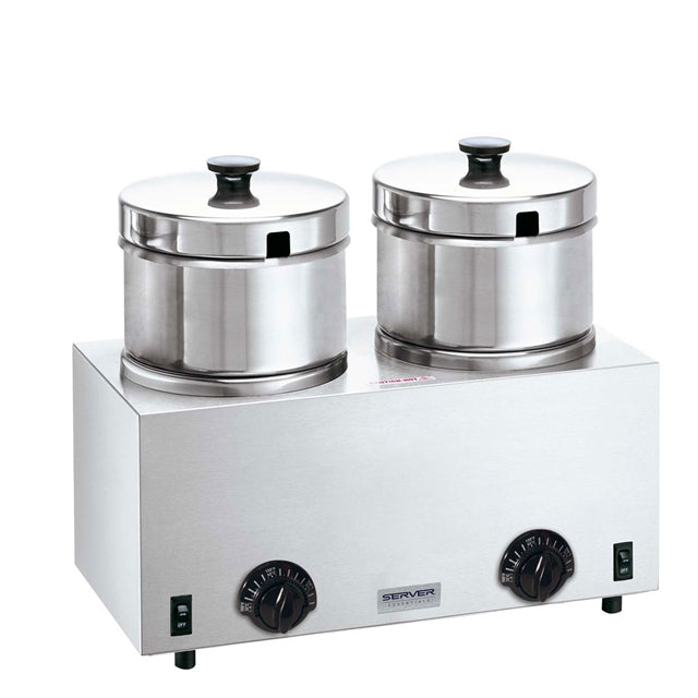 Twin Soup Warmer, 5 qt insets