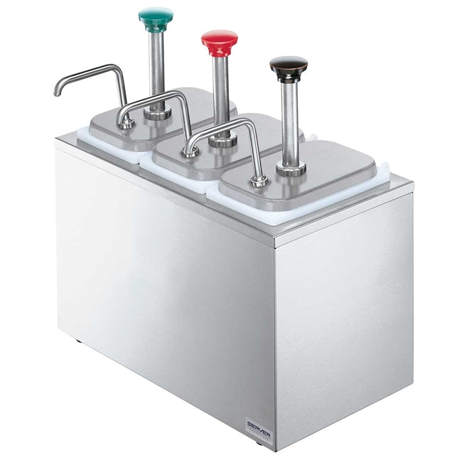 Serving Station | (3) Jars & Stainless Steel Pumps
