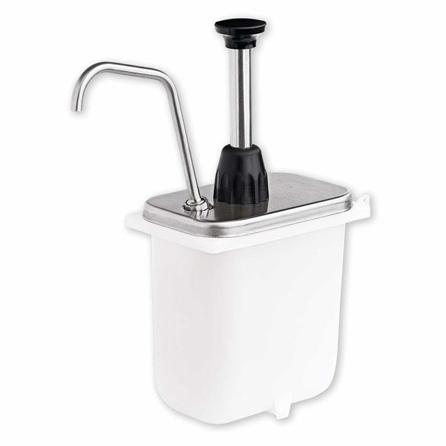 2 Qt Fountain Jar Pump, 2 oz | Stainless Steel