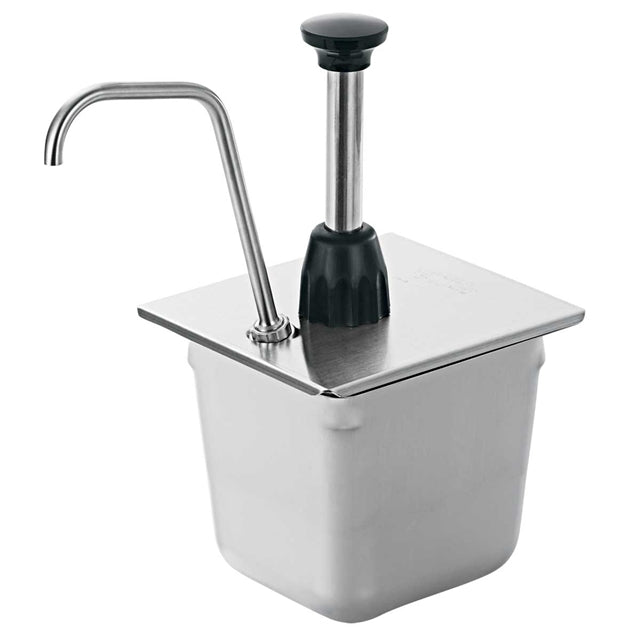 1/6-Size Pan Pump - Stainless Steel, 2 oz