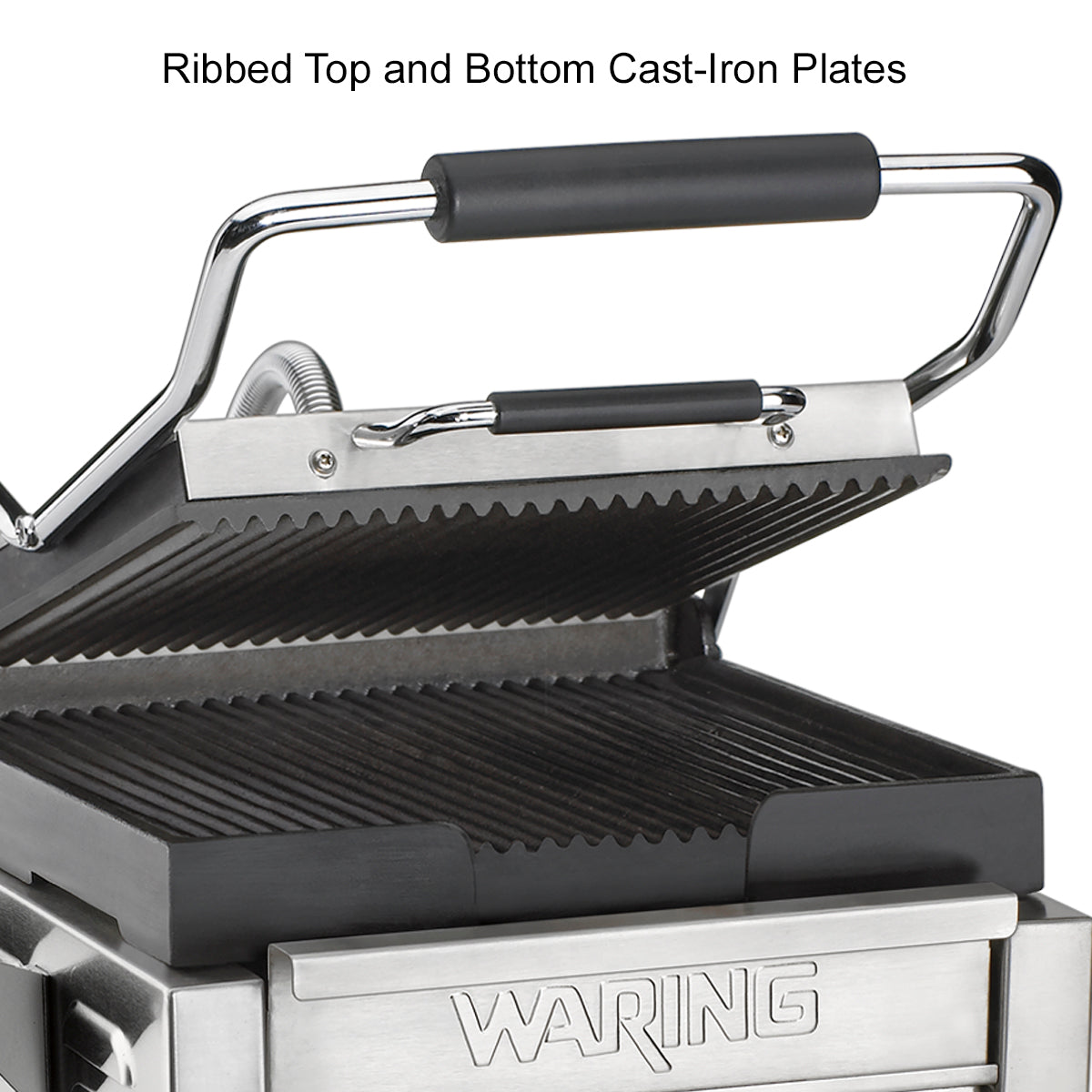 WPG150T Panini Perfetto with Timer - Compact Panini Grill by Waring Commercial