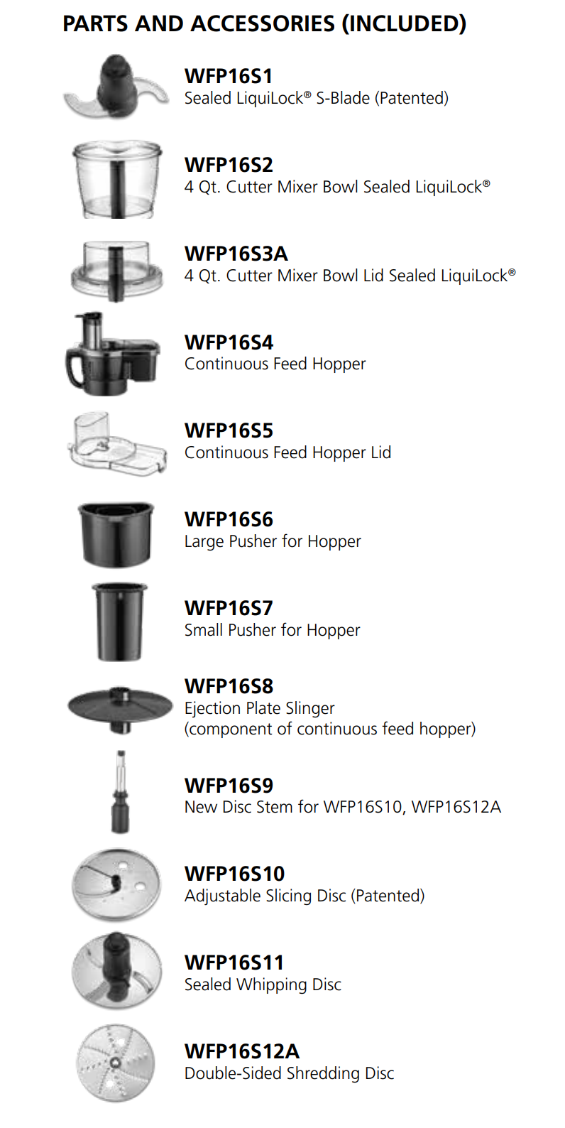 WFP16SC - 4-Qt. Combination Bowl Cutter Mixer and Continuous-Feed and LiquiLock Seal by Waring Commercial