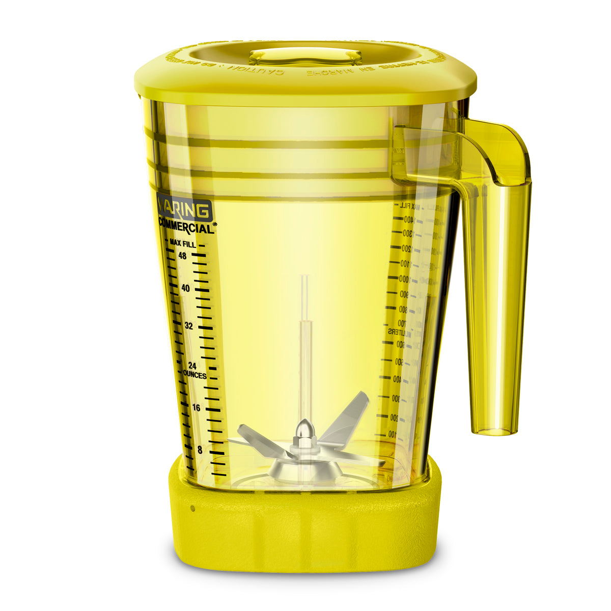 CAC93X-03 - Yellow 48-oz. BPA-Free Copolyester Container Complete with Blade & Lid— MX Series