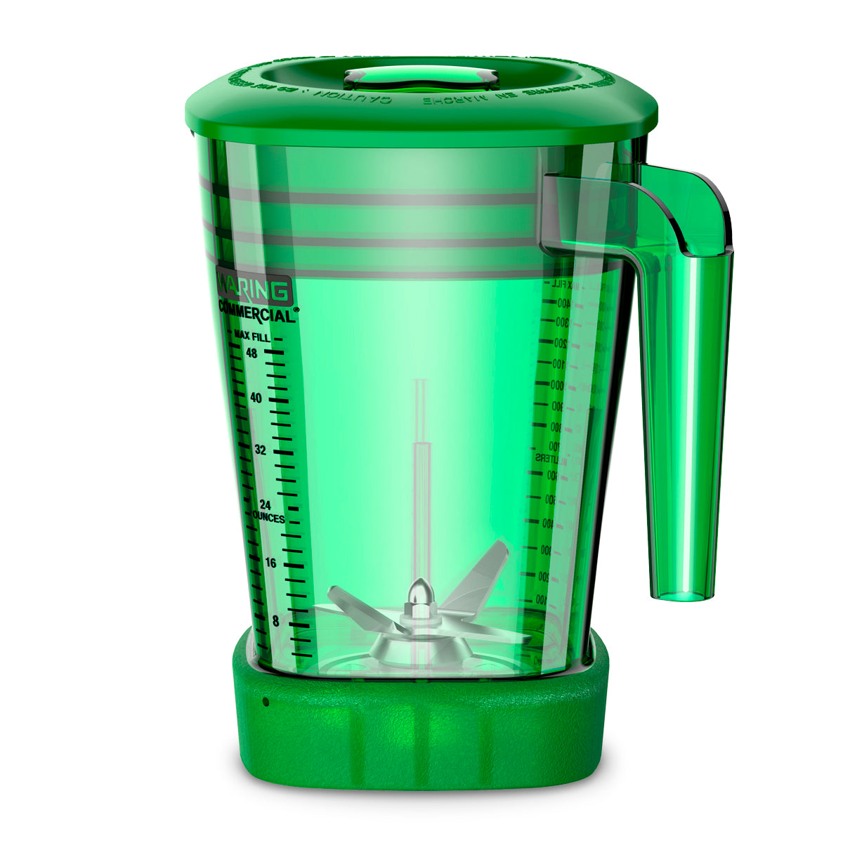 CAC93X-12 - Green 48-oz. BPA-Free Copolyester Container Complete with Blade & Lid— MX Series