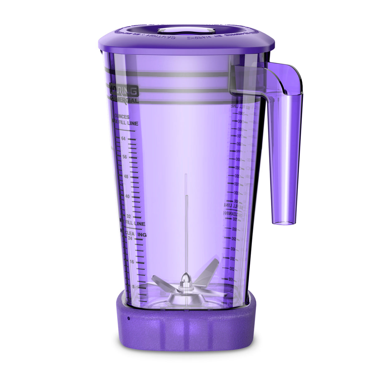 CAC95-10 - "The Raptor" 64-oz. BPA-Free Purple Copolyester Container Complete with Blade and Lid — MX Series