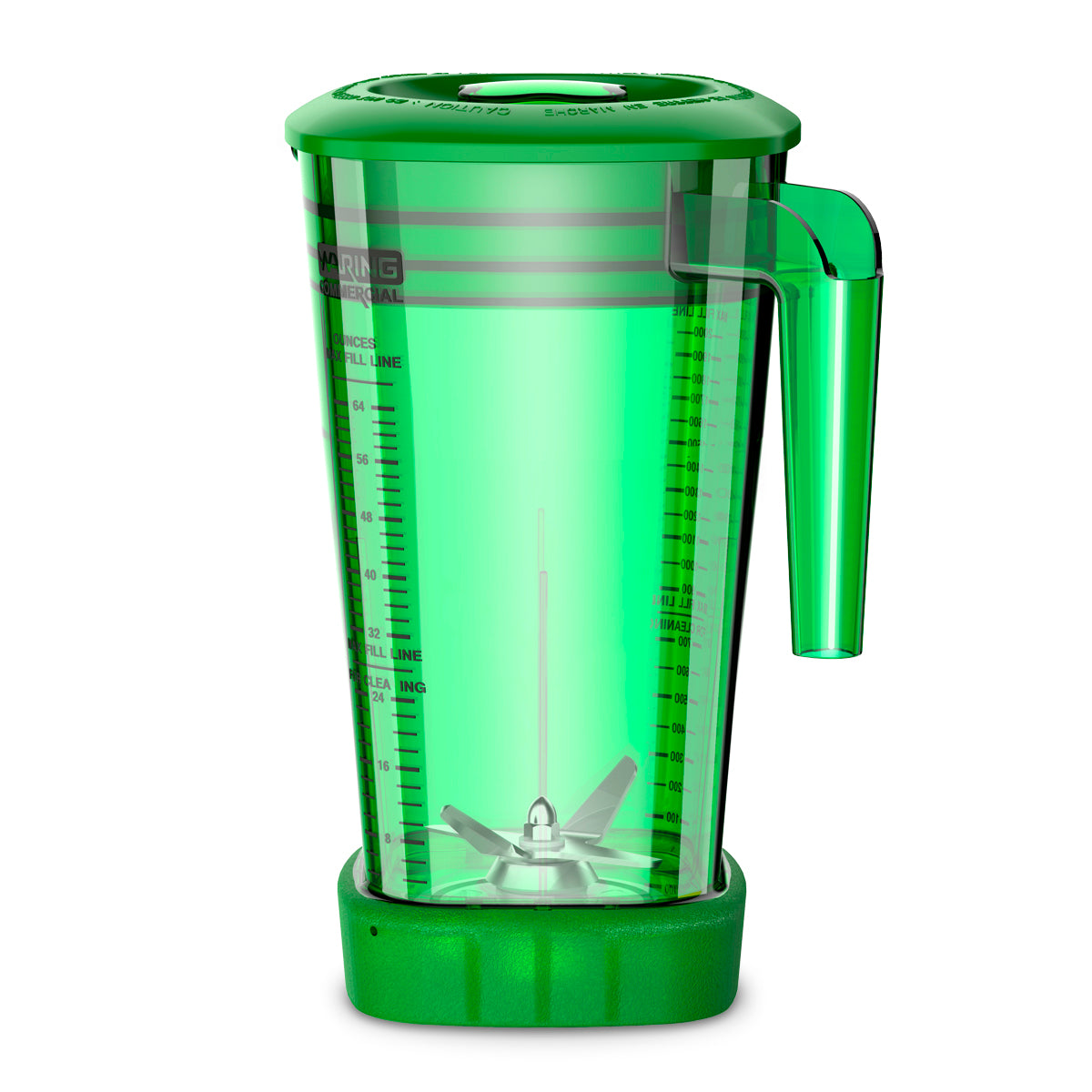 CAC95-12 - "The Raptor" 64-oz. BPA-Free Green Copolyester Container Complete with Blade and Lid — MX Series