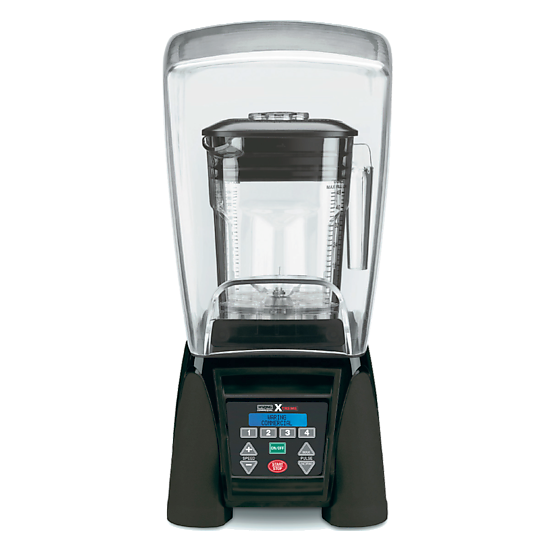 MX1500XTXP Heavy-Duty Reprogrammable Blender with Sound Enclosure & Stackable 48 oz Copolyester Jar by Waring Commercial