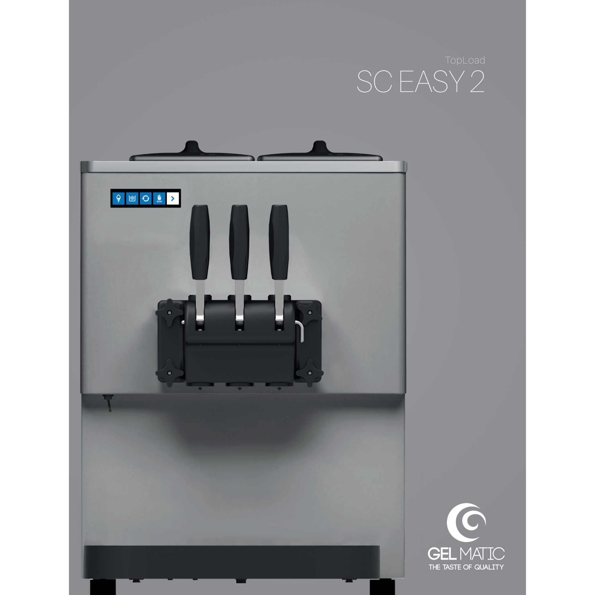 SC Easy 2 GR - Double Flavour + Twist Soft Serve Machine by GelMatic