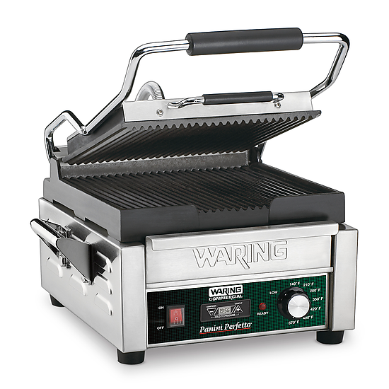 WPG150T Panini Perfetto with Timer - Compact Panini Grill by Waring Commercial