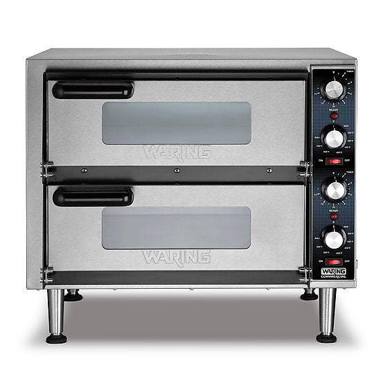 WPO350 Double-Deck Commercial Pizza Oven by Waring Commercial