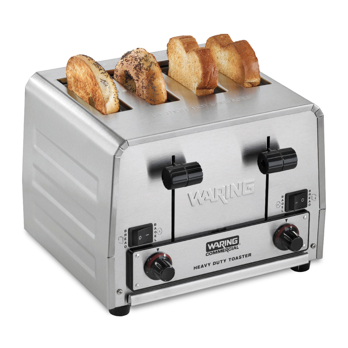 WCT855 4-Slice Commercial Heavy-Duty Switchable Bagel/Toast Toaster by Waring Commercial