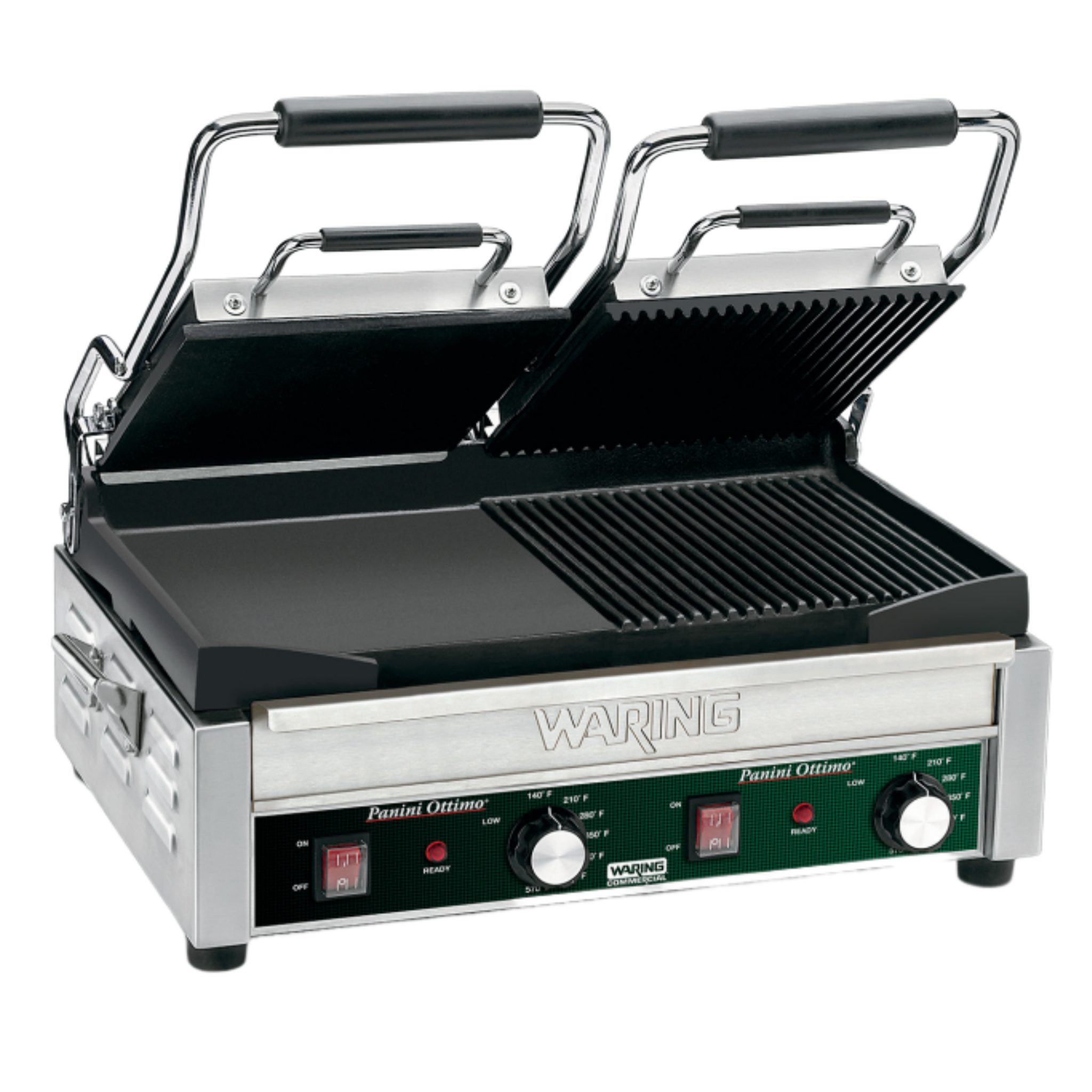 WDG300 Hybrid Panini Ottimo - Double Panini & Flat Grill by Waring Commercial