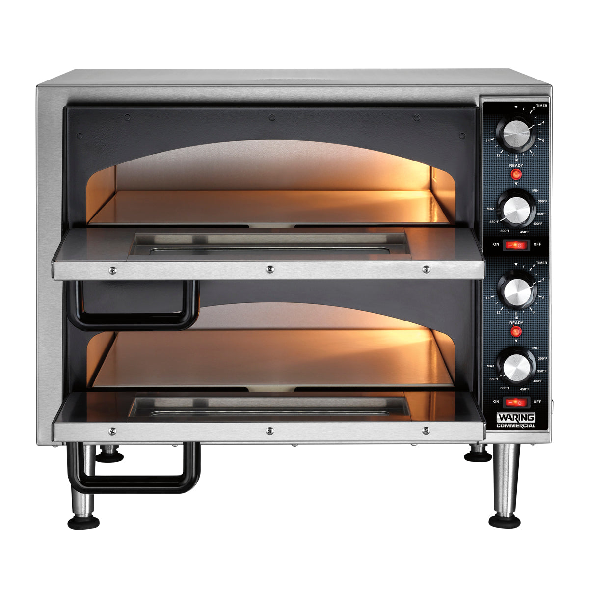 WPO350 Double-Deck Commercial Pizza Oven by Waring Commercial