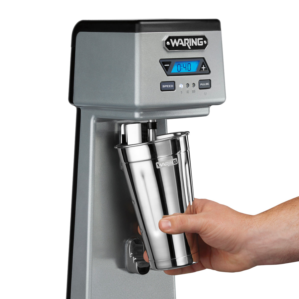 WDM120TX Heavy-Duty Single-Spindle Drink Mixer with Timer & Hands Free Operation by Waring Commercial