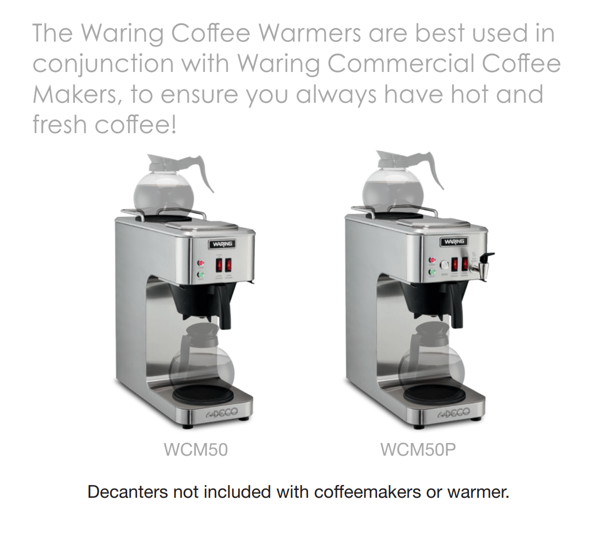 WCW20 Double Burner Coffee Warmer by Waring Commercial