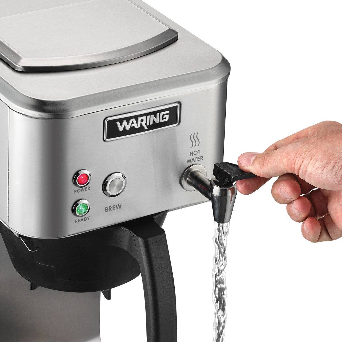 WCM60PT "Café Deco" Thermal Coffee Brewer with Hot Water Faucet by Waring Commercial