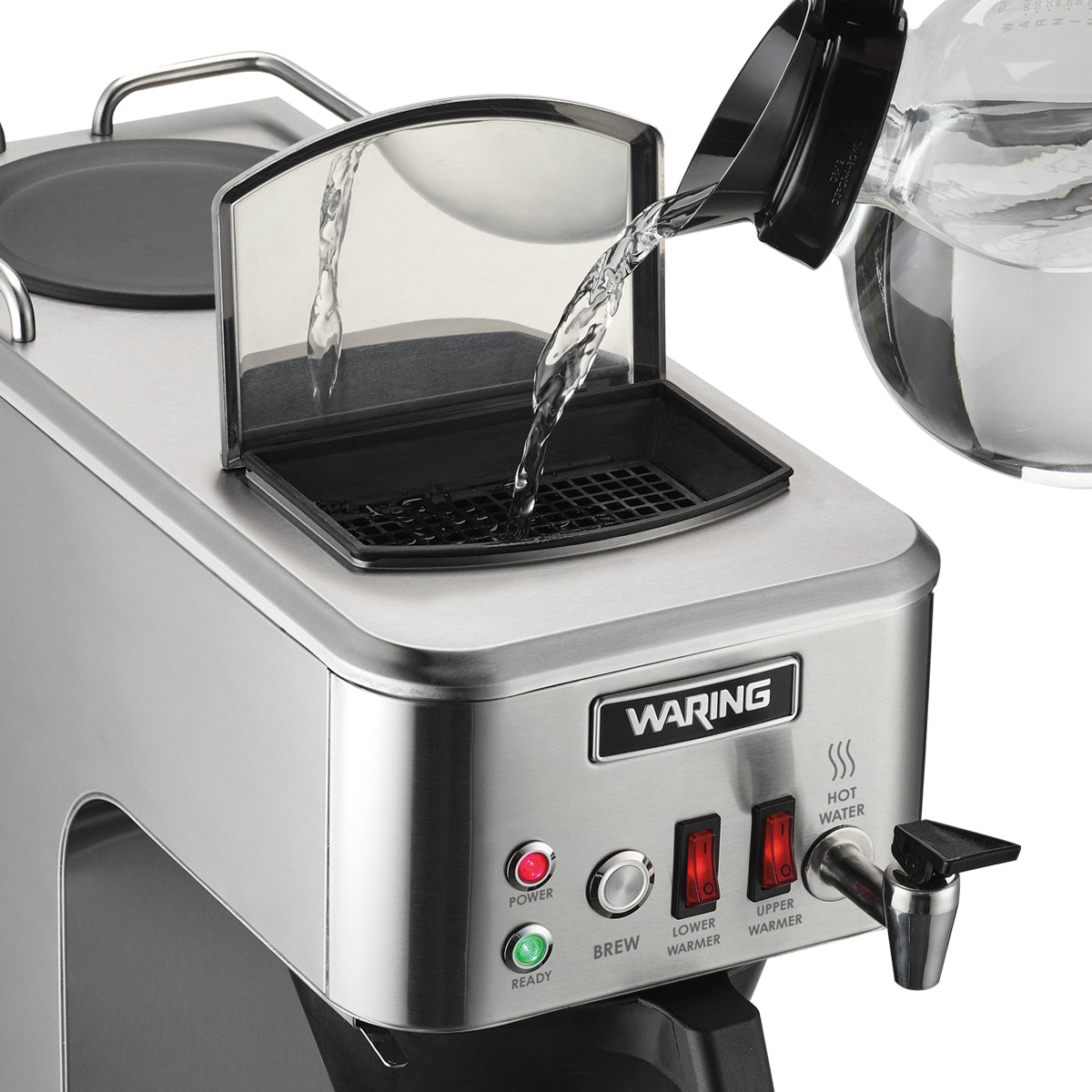 WCM50P "Café Deco" Automatic Coffee Brewer with Two Warmers & Hot Water Faucet by Waring Commercial