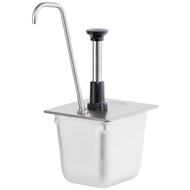 1/6-Pan Pump, Tall Spout - Stainless Steel