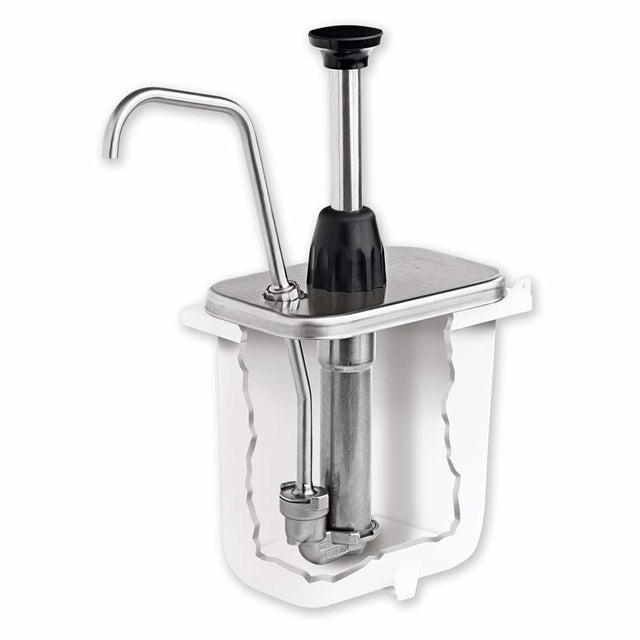 2 Qt Fountain Jar Pump, 2 oz | Stainless Steel