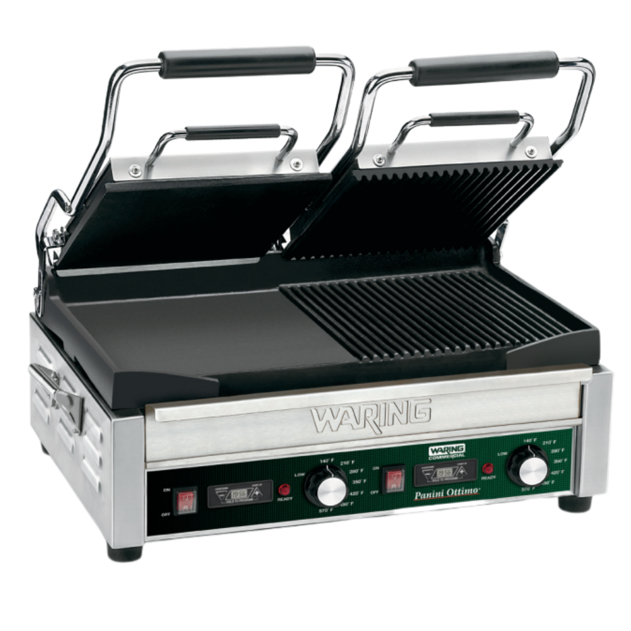 WDG300 Hybrid Panini Ottimo - Double Panini & Flat Grill by Waring Commercial