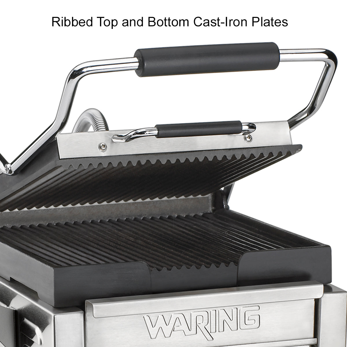 WPG250T  Panini Supremo with Timer - Large Panini Grill by Waring Commercial